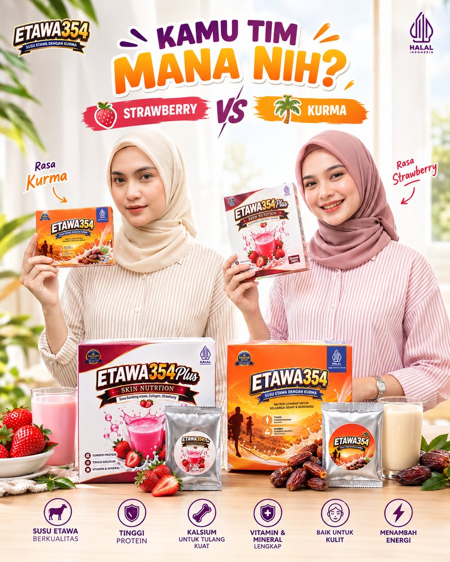 Desain Instagram interaktif, strawberry atau kurma