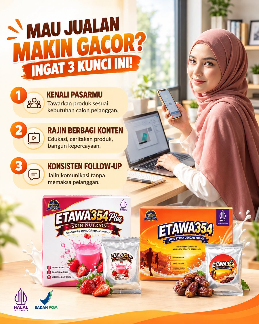 Desain Instagram edukasi mitra, tiga kunci jualan